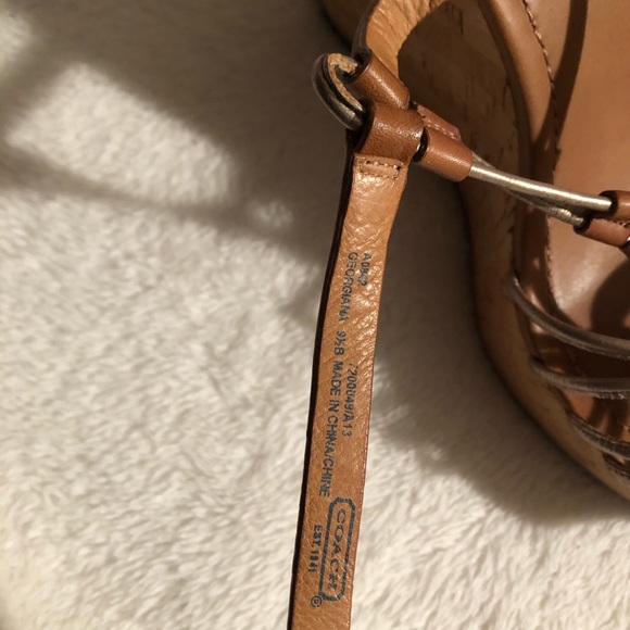 Size 9.5 Coach Wedges - Picture 4 of 4